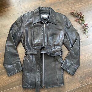 Vintage 90s Y2K BEBE leather jacket